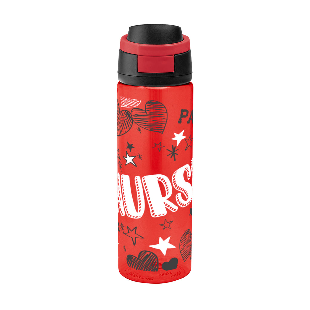 Pop Sip Bottle in Full Color, 24 oz - Red - Megabrite