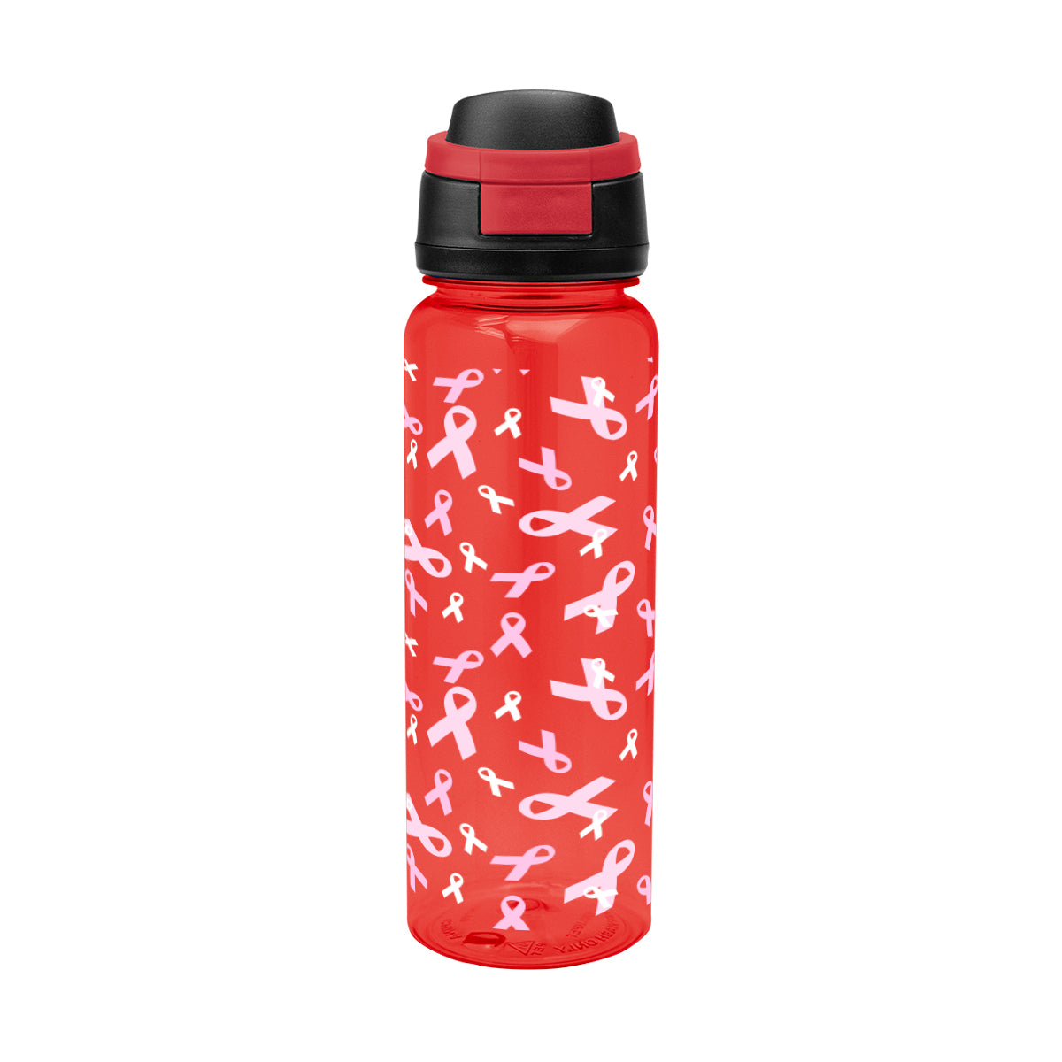 Pop Sip Bottle in Full Color, 32 oz - Red - Megabrite