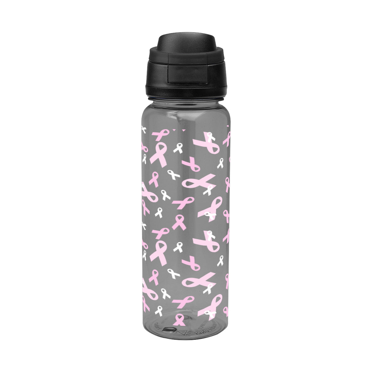 Pop Sip Bottle in Full Color, 32 oz - Translucent Charcoal - Megabrite