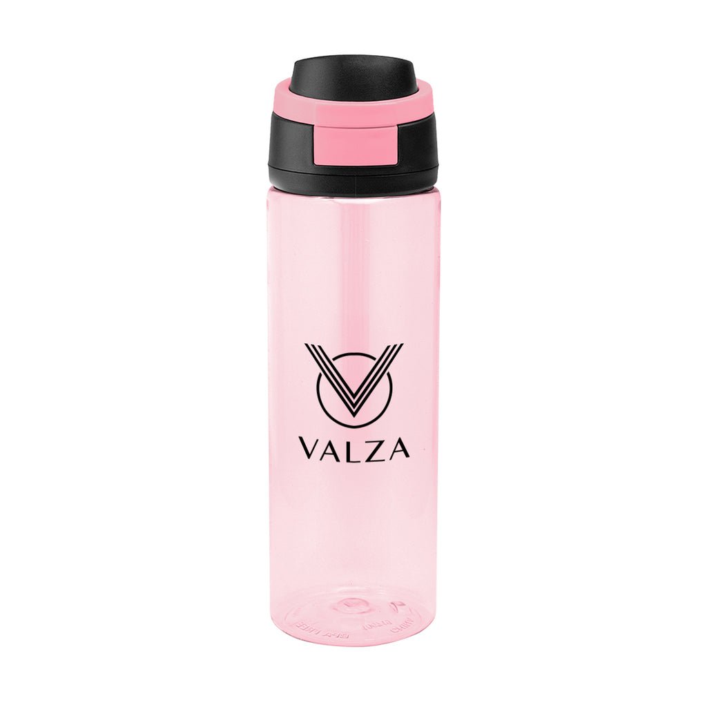 Pop Sip Bottle in Recycled PET, 24 oz - Pink - Silk Screen