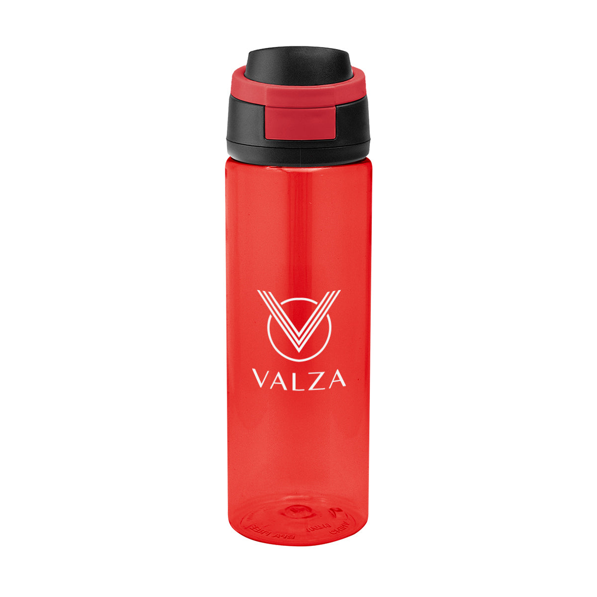 Pop Sip Bottle in Recycled PET, 24 oz - Red - Silk Screen