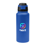 Pop Sip Recycled Stainless Steel Bottle, 32 oz - Blue - Colorbrite