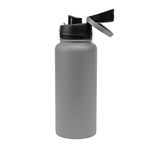 Pop Sip Recycled Stainless Steel Bottle, 32 oz - Gray - Open
