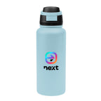 Pop Sip Recycled Stainless Steel Bottle, 32 oz - Light Blue - Colorbrite