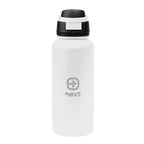 Pop Sip Recycled Stainless Steel Bottle, 32 oz - White - Laser Engraving