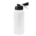 Pop Sip Recycled Stainless Steel Bottle, 32 oz - White - Open
