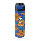 Pop Sip Recycled Stainless Steel Bottle in Full Color, 24 oz - Blue - Megabrite