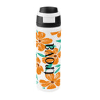 Pop Sip Recycled Stainless Steel Bottle in Full Color, 24 oz - White - Megabrite