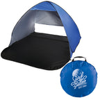 Pop Up Beach Tent for Two with UV Coating - Royal/Black - Front 2