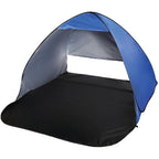Pop Up Beach Tent for Two with UV Coating - Royal/Black - Photo
