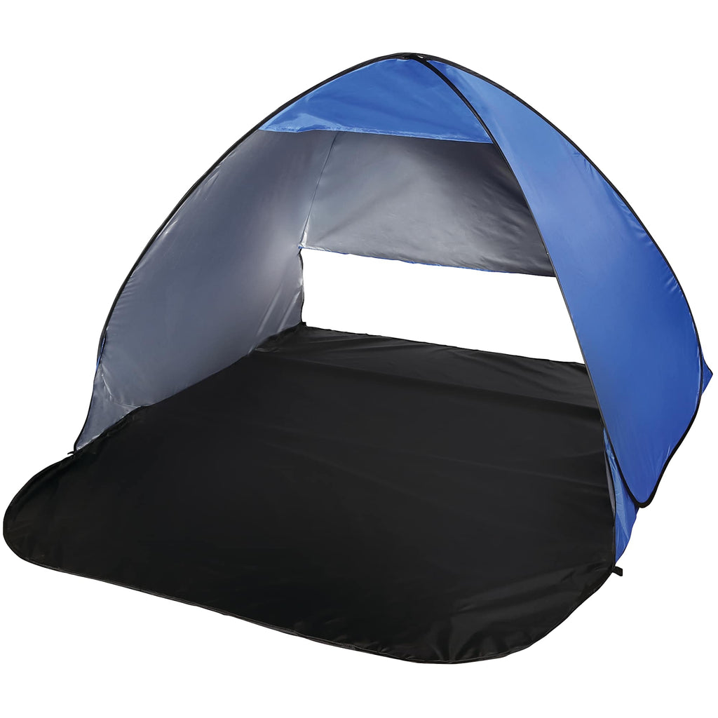 Pop Up Beach Tent for Two with UV Coating Transfer - Royal/Black - Photo