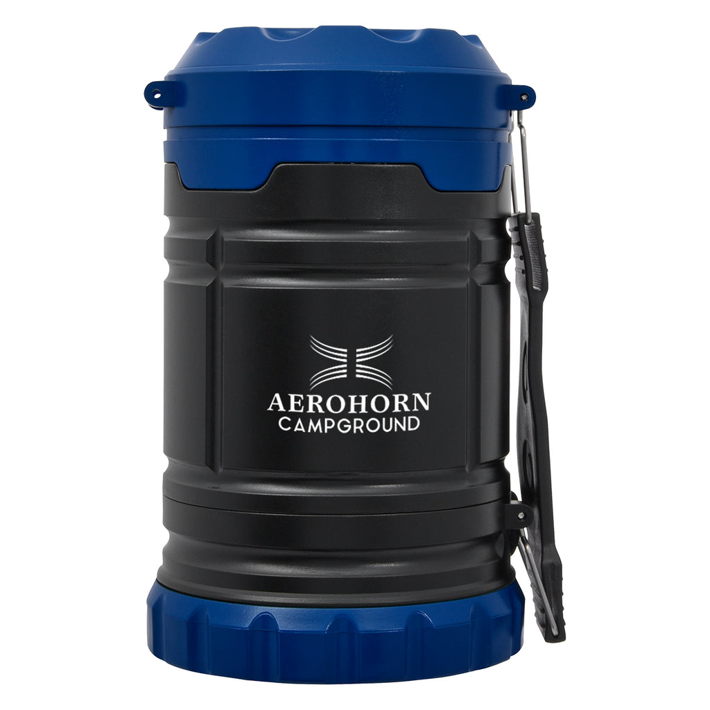 Pop-Up COB Lantern with Carry Handle - Blue - Pad Print