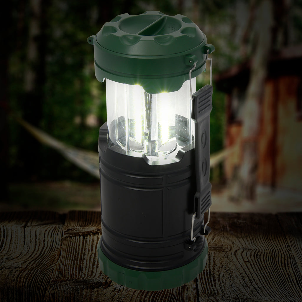 Pop-Up COB Lantern with Carry Handle - Green - Light_Blank