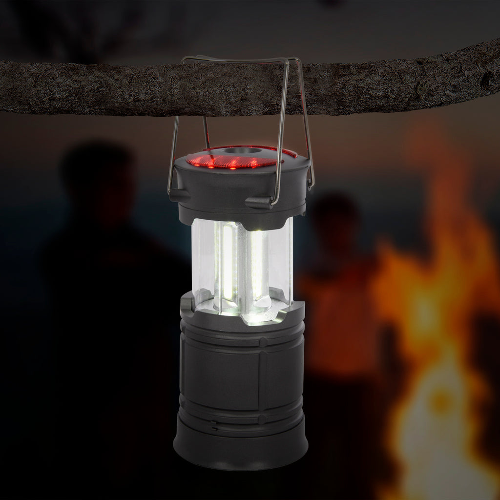 Pop-Up COB Lantern with SOS Mode - Gunmetal - Inuse_Blank