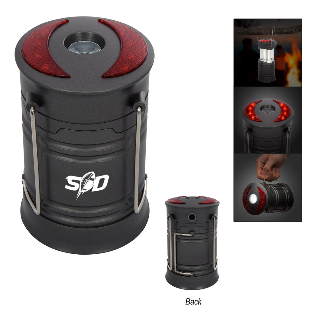 Pop-Up COB Lantern with SOS Mode - Gunmetal - Silk Screen