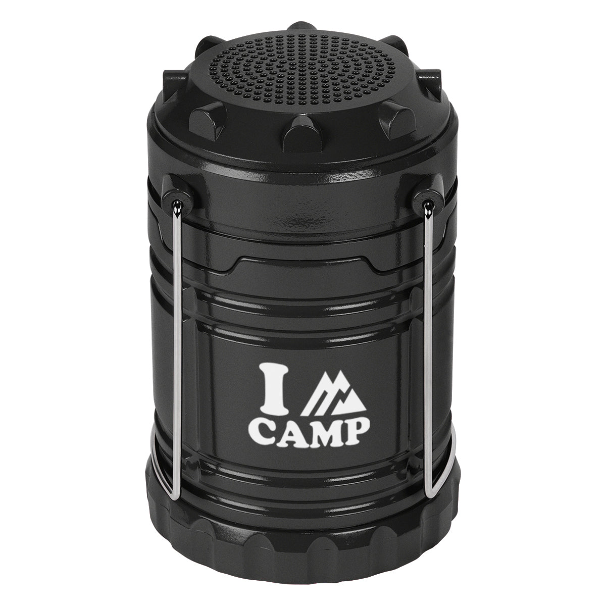 Pop-Up COB Lantern with Speaker - Black - Pad Print