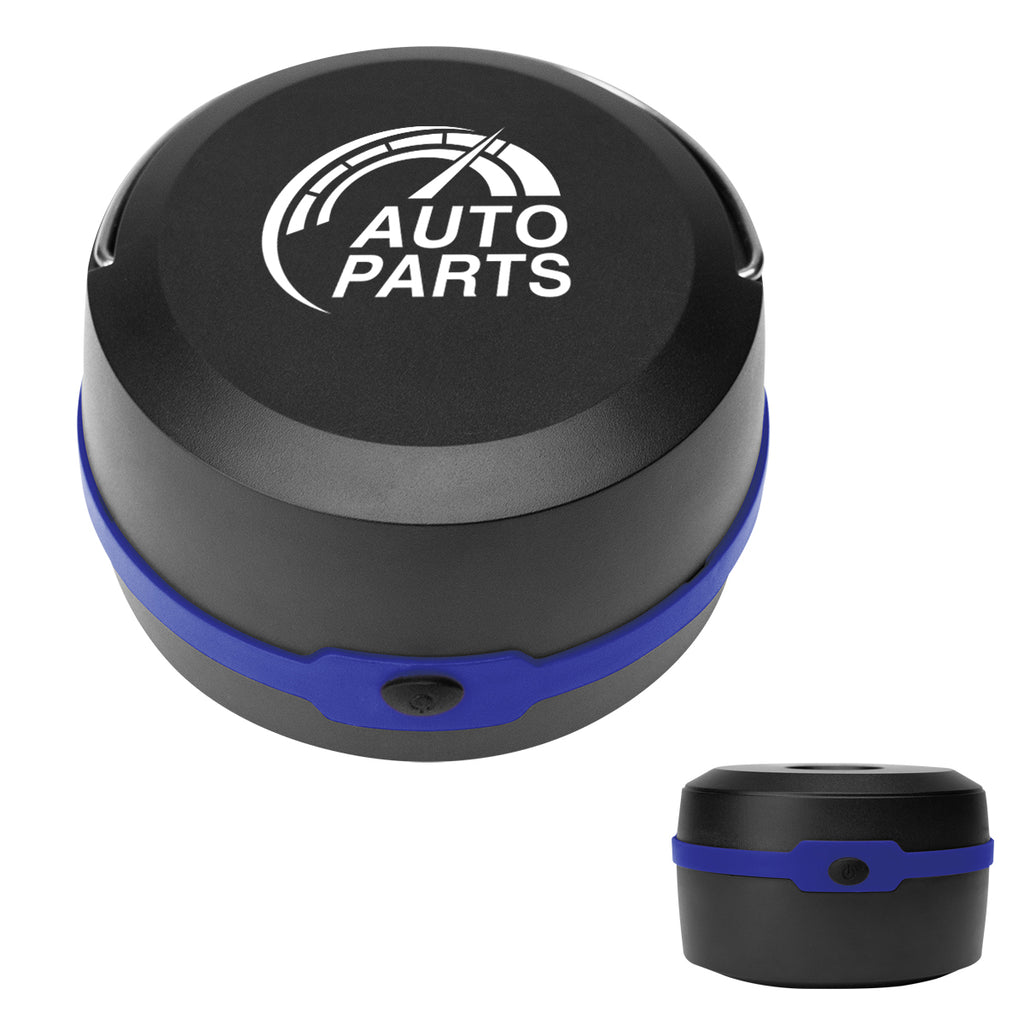 Pop-Up Rechargeable LED Lantern - Black With Royal - Silk Screen