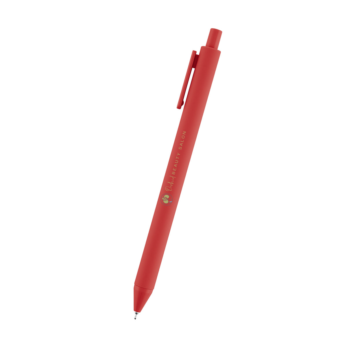 Poppy Semi-Gel Pen in Recycled ABS Full Color - Red - Full Color