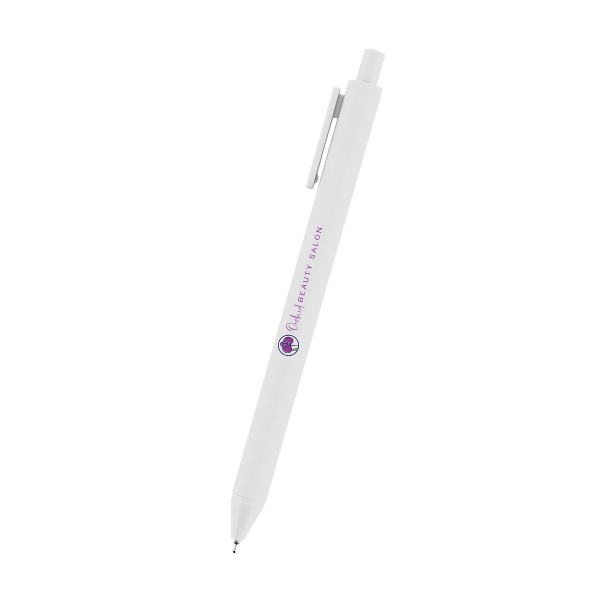 Poppy Semi-Gel Pen in Recycled ABS Full Color - White - Full Color