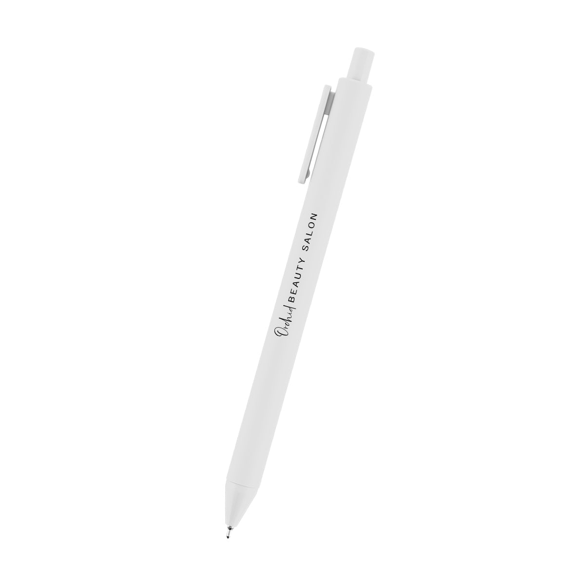 Poppy Semi-Gel Pen in Recycled ABS Full Color - White - Silk Screen