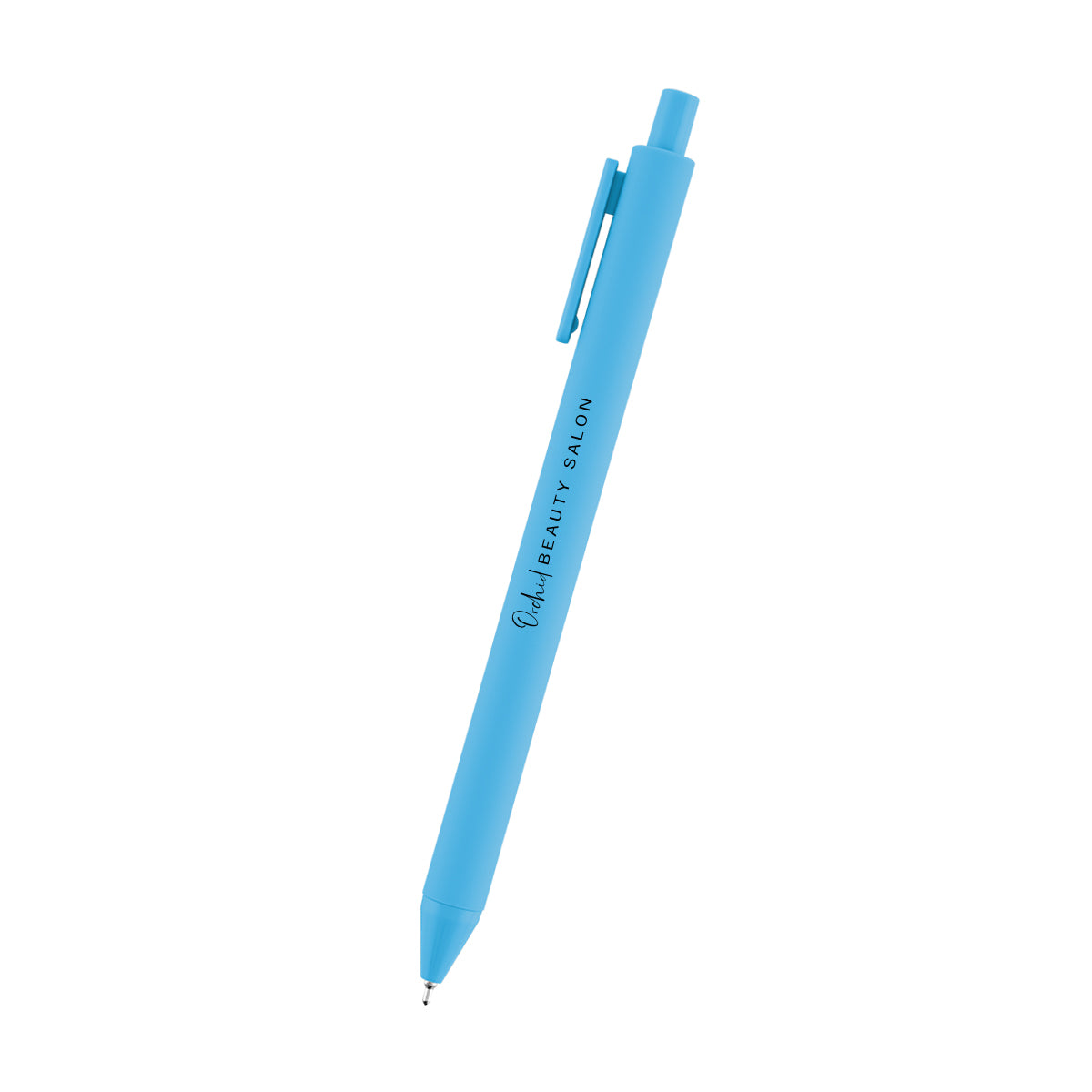 Poppy Semi-Gel Pen in Recycled ABS - Light Blue - Silk Screen