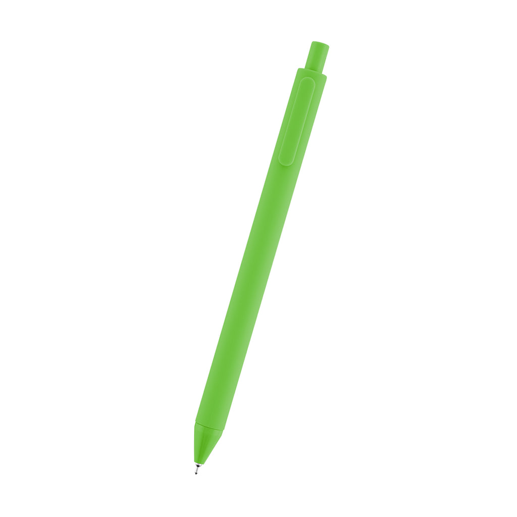 Poppy Semi-Gel Pen in Recycled ABS - Lime Green - Front