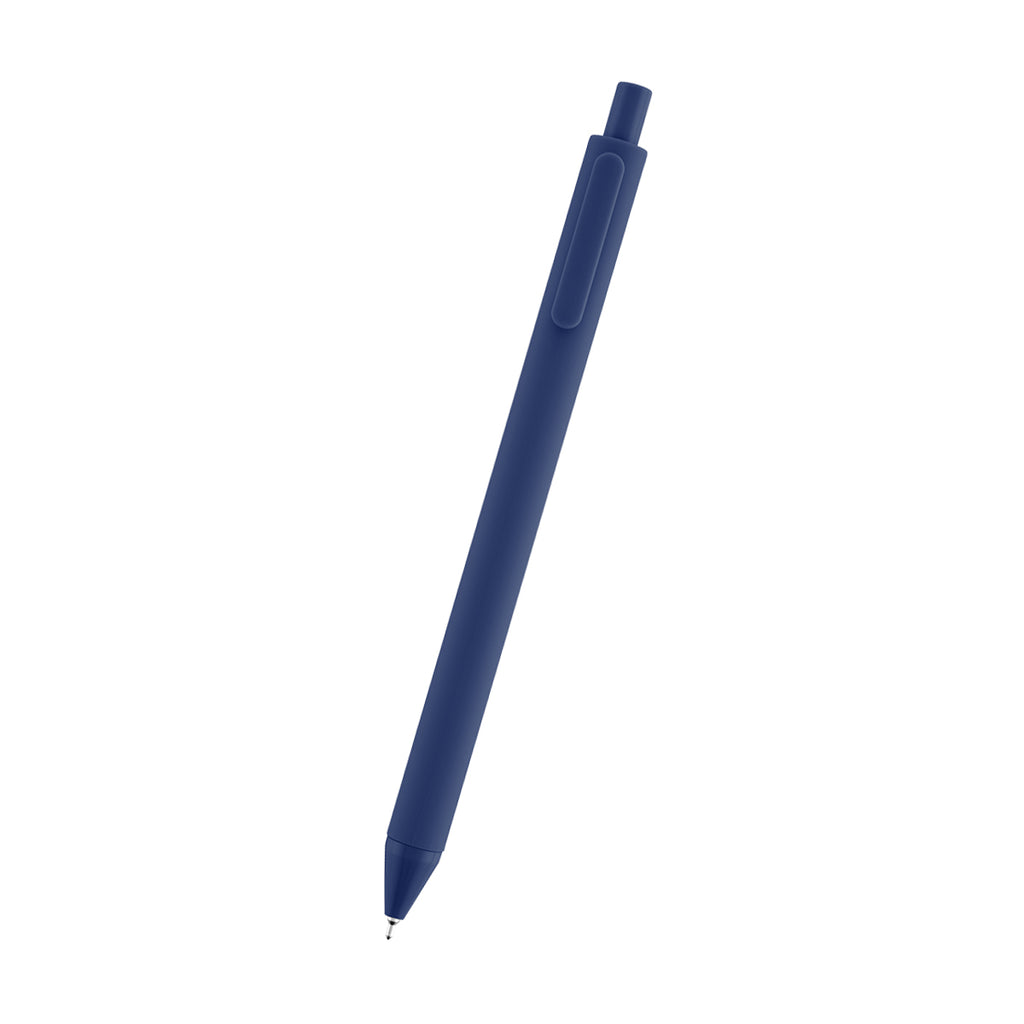 Poppy Semi-Gel Pen in Recycled ABS - Navy - Front