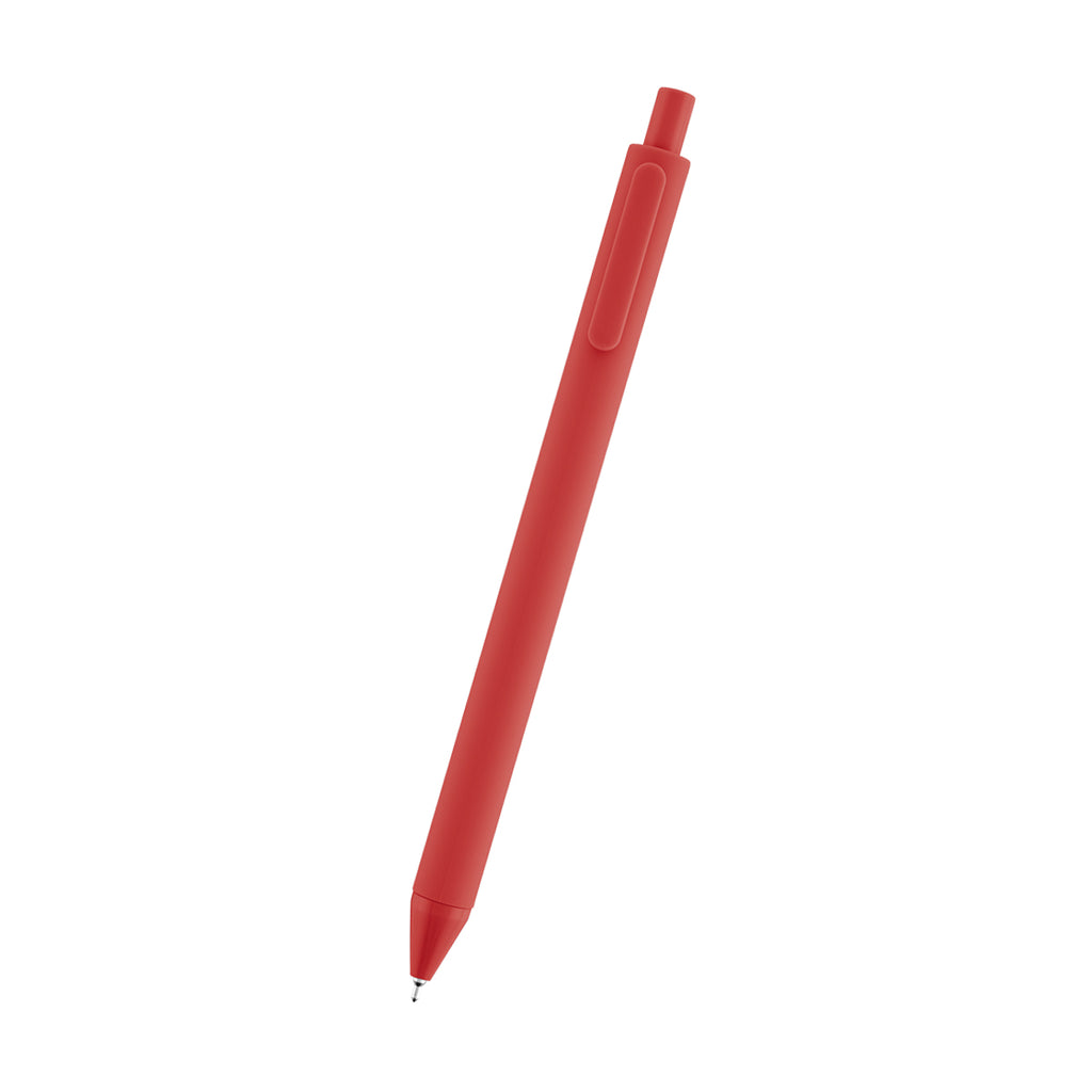 Poppy Semi-Gel Pen in Recycled ABS - Red - Front