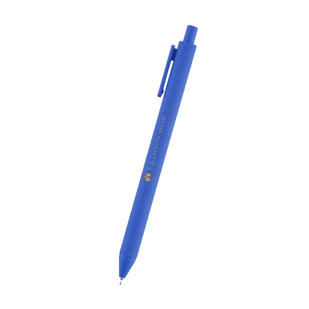 Poppy Semi-Gel Pen in Recycled ABS - Royal Blue - Full Color
