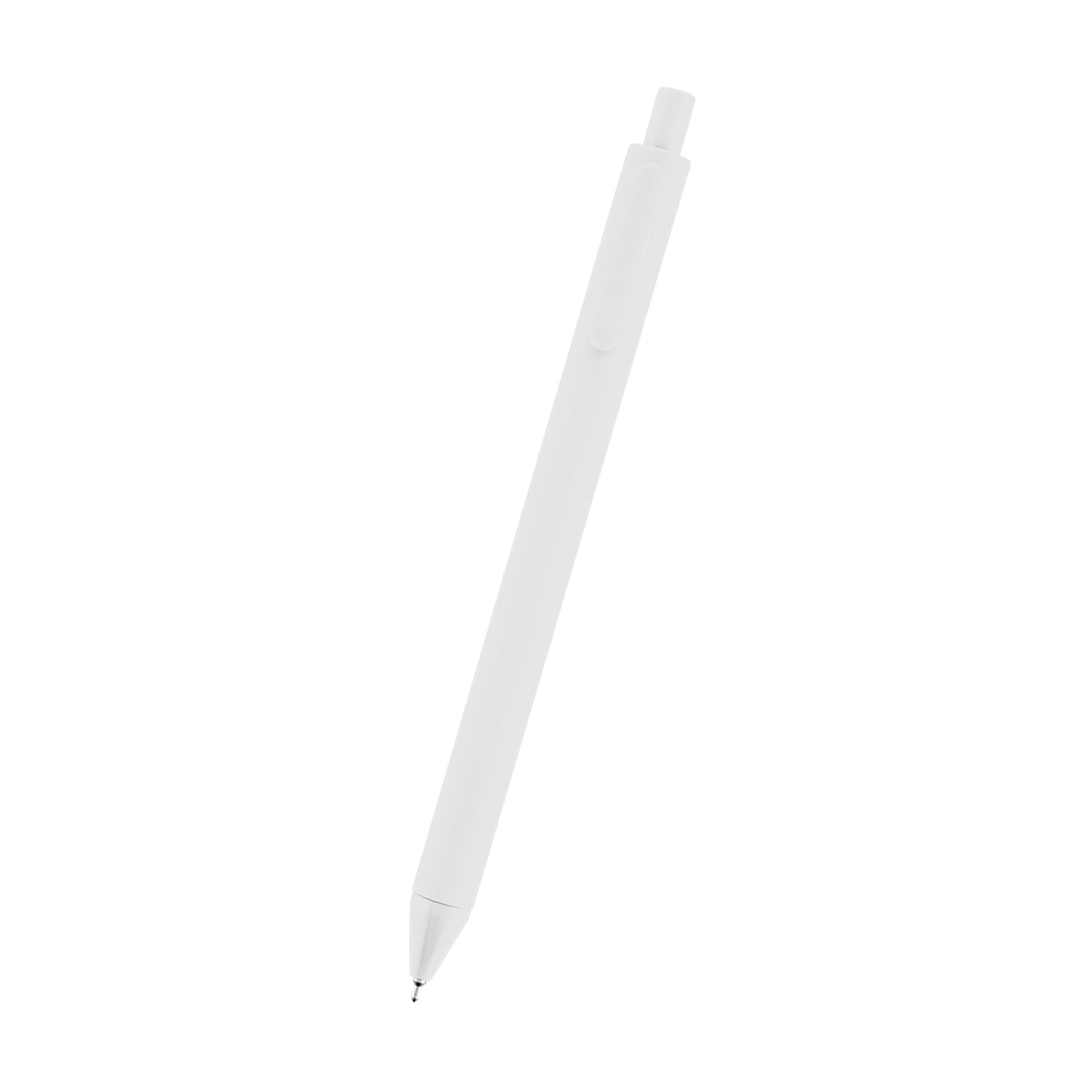 Poppy Semi-Gel Pen in Recycled ABS - White - Front