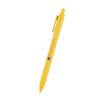 Poppy Semi-Gel Pen in Recycled ABS - Yellow - Full Color