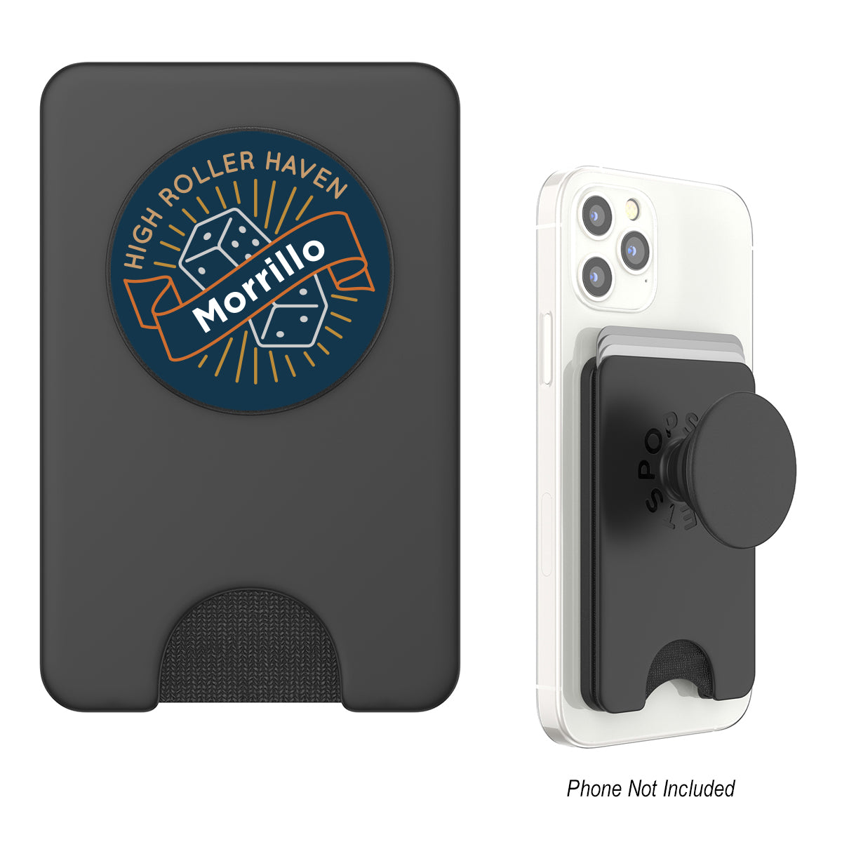 PopSockets PopWallet Plus for Magnetic Charging - Black - Optional_Full_Color