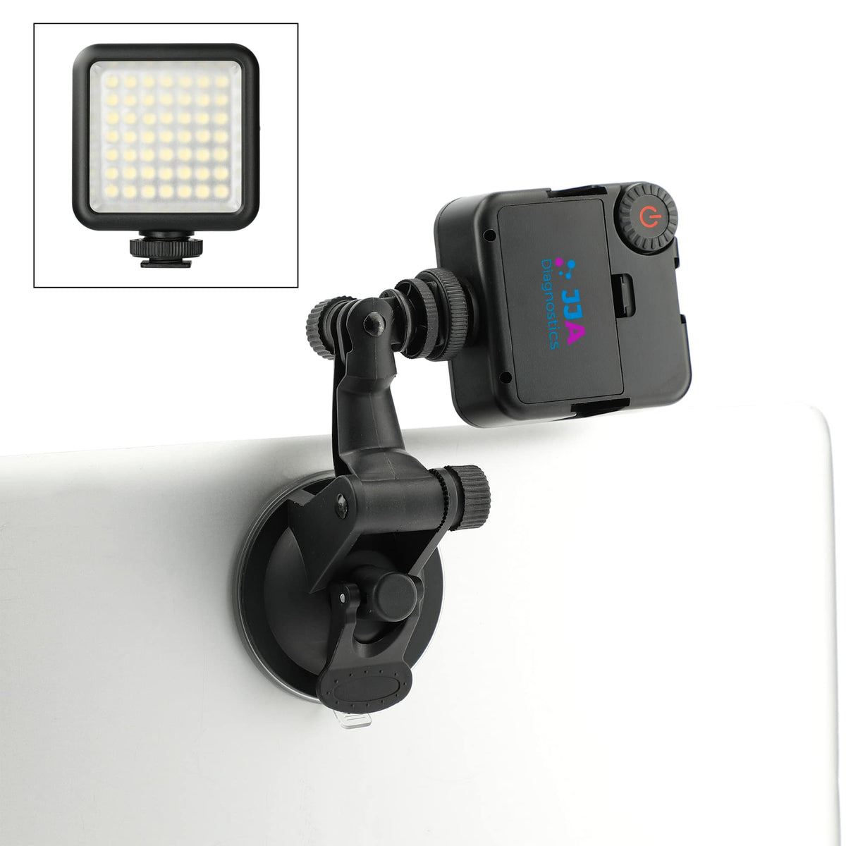 Portable Video Light for Laptops and Tablets - Black - Laptop Mount Light