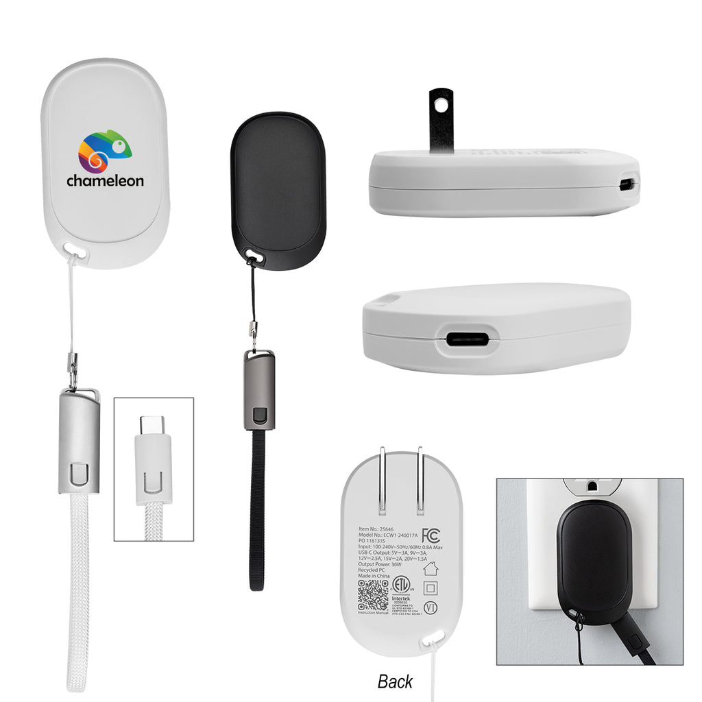 Portable Wall Charger, 30W - 30W Portable Wall Charger