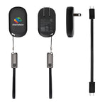 Portable Wall Charger, 30W - Black - Full Color