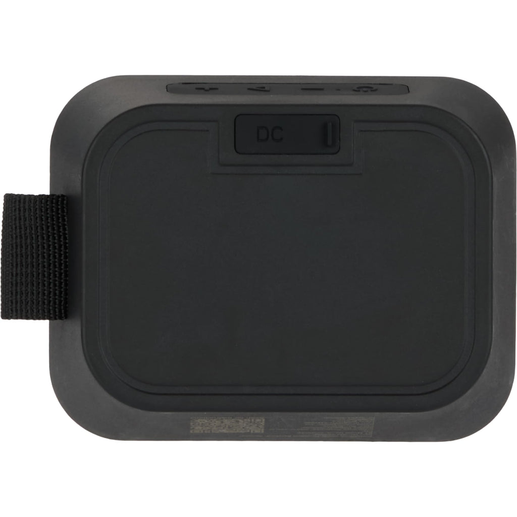 PortaBoom Water-Resistant Speaker, 3W Full Color - Black - Back