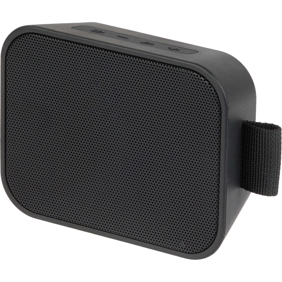 PortaBoom Water-Resistant Speaker, 3W Full Color - Black - Left Angle