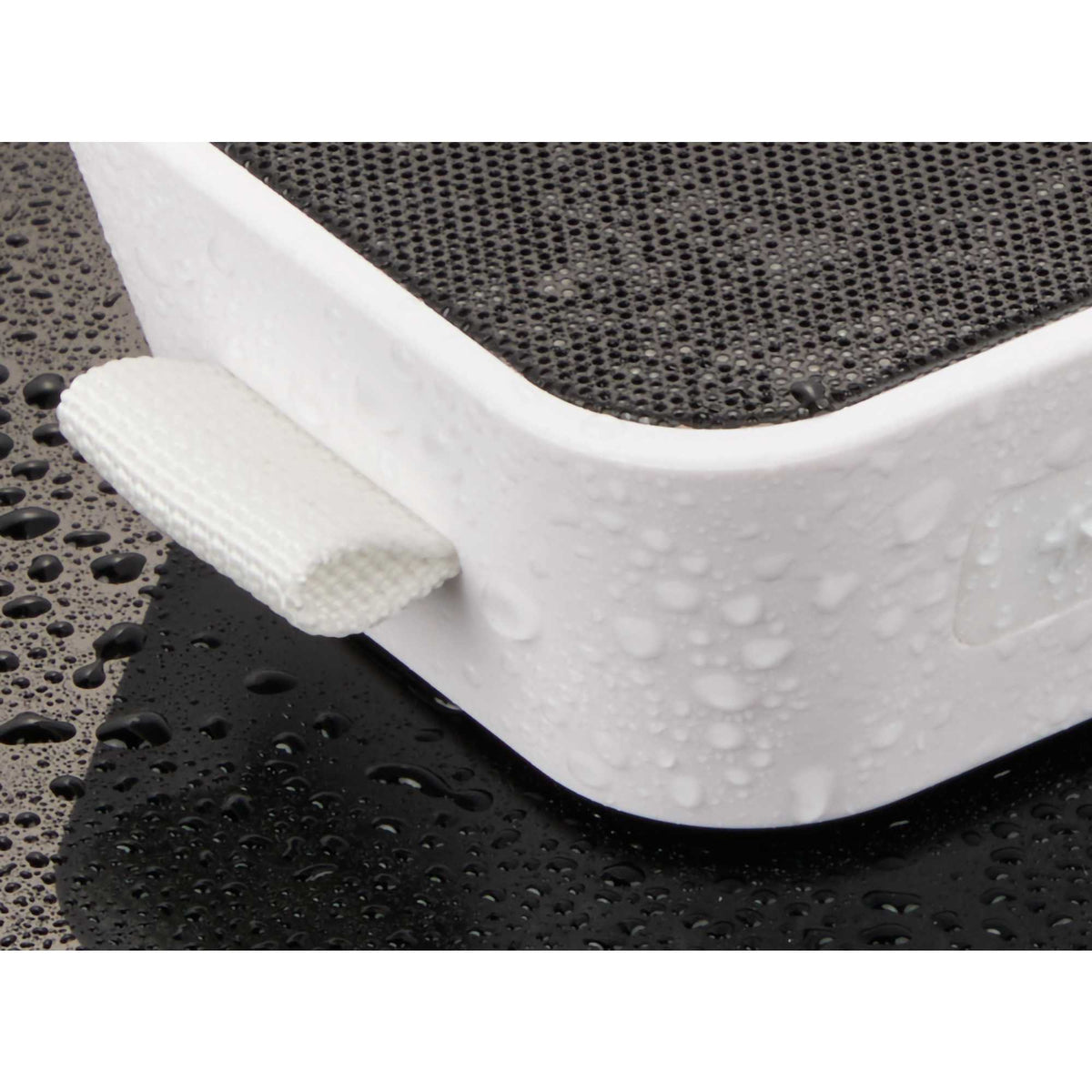 PortaBoom Water-Resistant Speaker, 3W Full Color - White - Detail