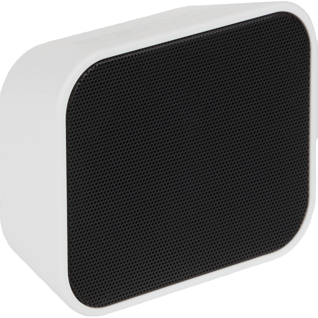 PortaBoom Water-Resistant Speaker, 3W Full Color - White - Right Angle