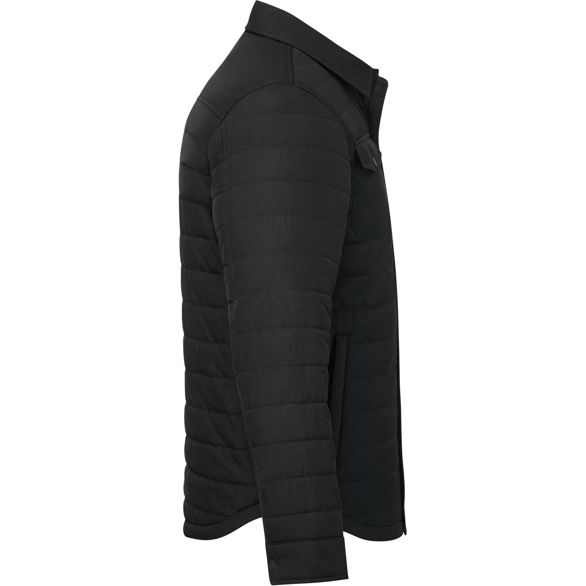 Porter Insulated Shirt Jacket for Men Embroidery - Black - Right Side