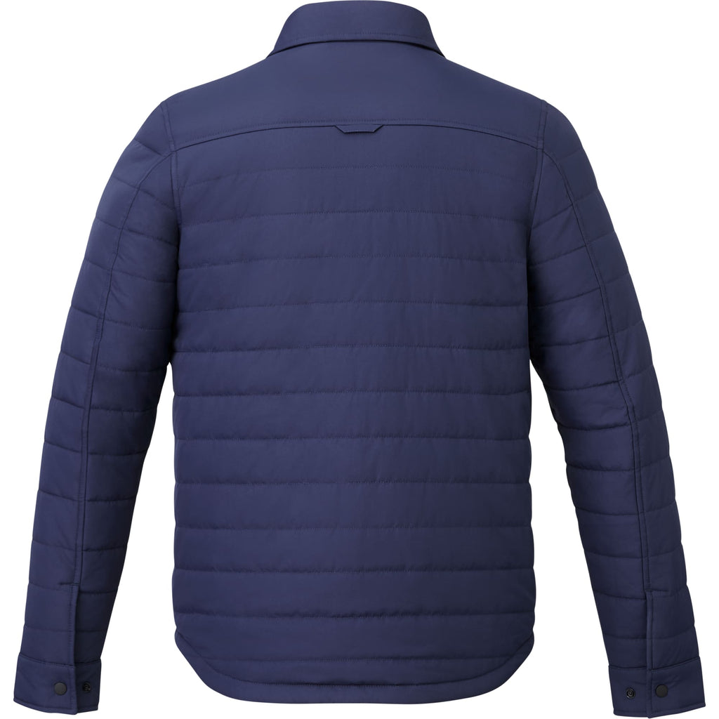 Porter Insulated Shirt Jacket for Men Embroidery - Vintage Navy - Back