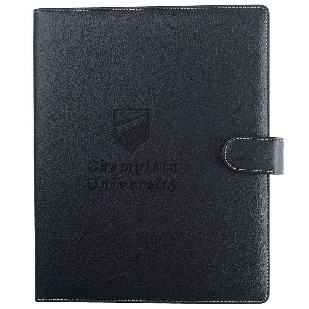 Portfolio in Pebble Grain - Black - Debossing