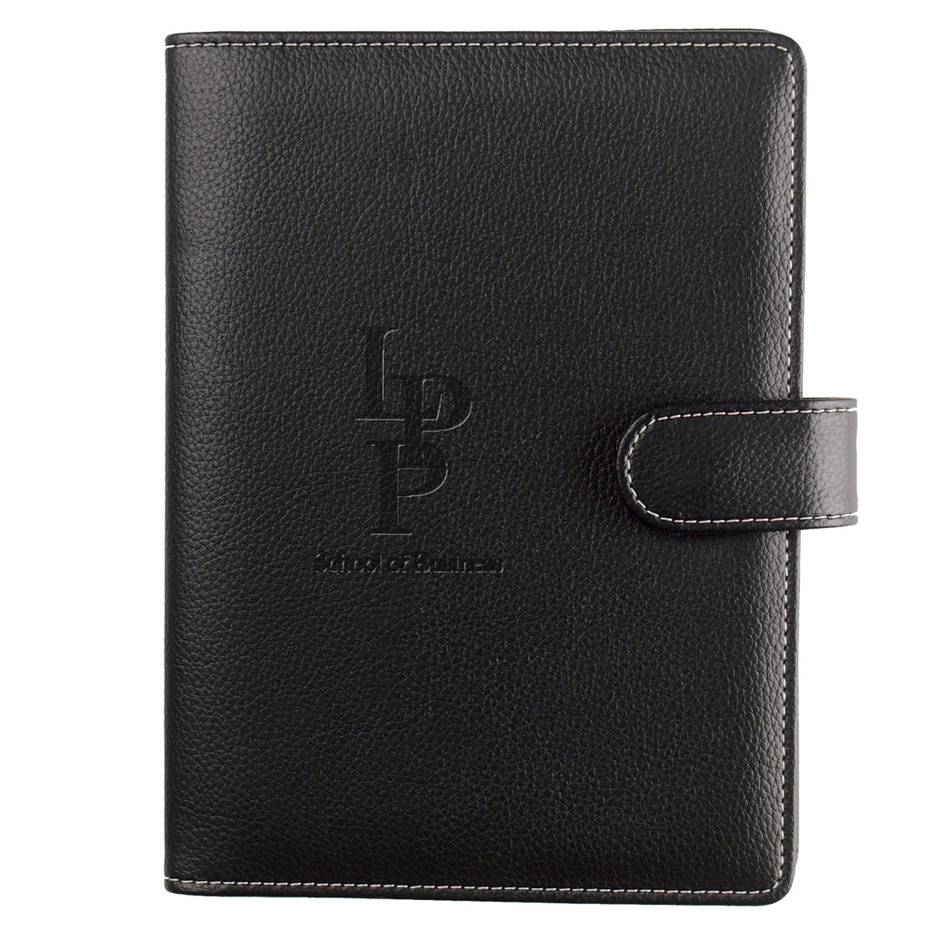 Portfolio in Pebble Grain - Black - Debossing