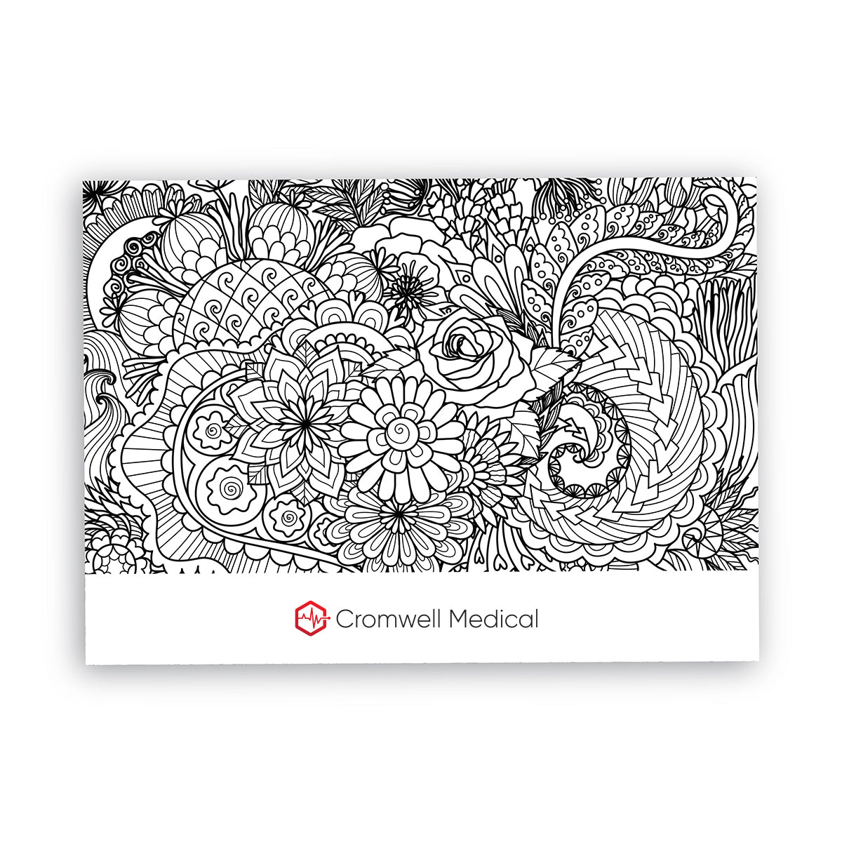 Post-it Printed Coloring Pad, 25 Sheets - Full Color