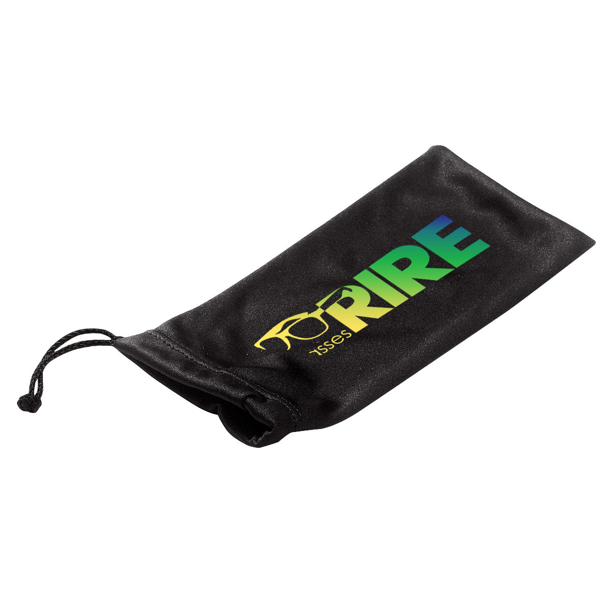 Pouch in Microfiber with a Drawstring - Black - Colorbrite