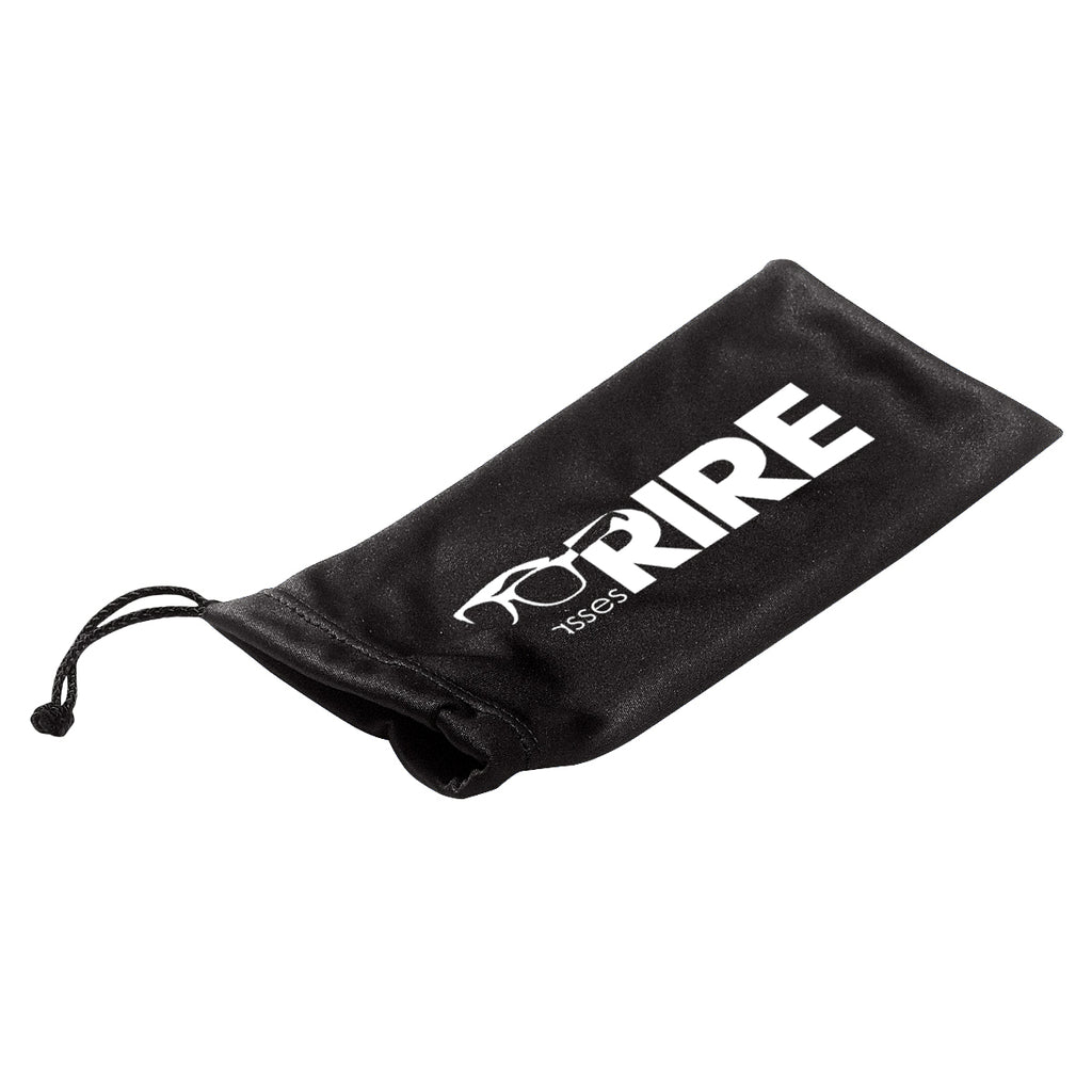 Pouch in Microfiber with a Drawstring - Black - Silk Screen