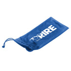 Pouch in Microfiber with a Drawstring - Royal Blue - Silk Screen
