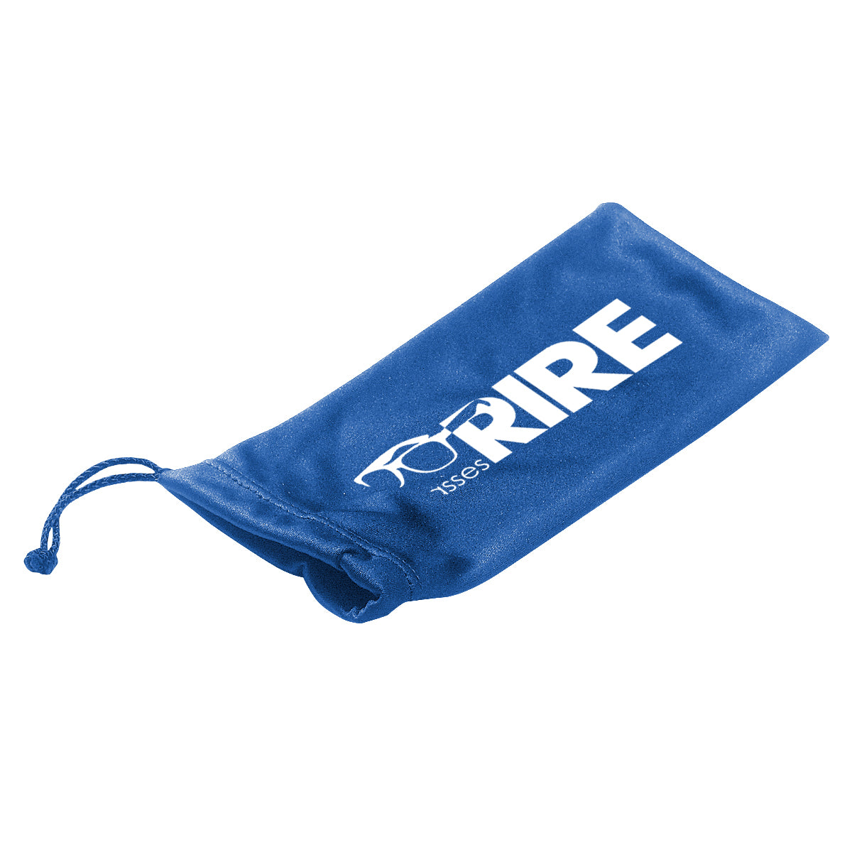 Pouch in Microfiber with a Drawstring - Royal Blue - Silk Screen