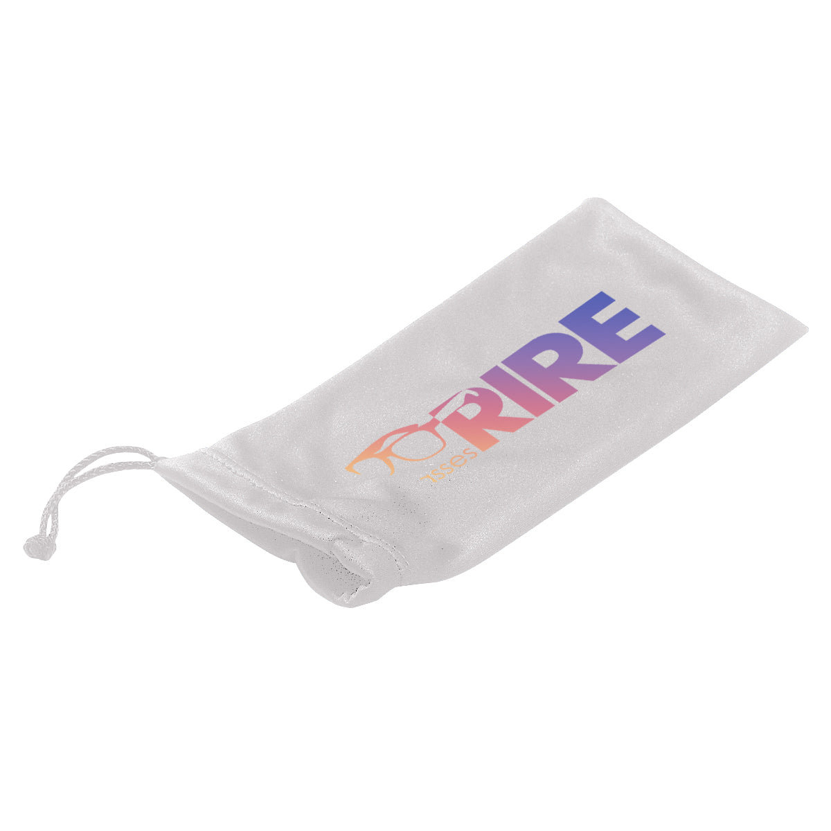 Pouch in Microfiber with a Drawstring - White - Colorbrite