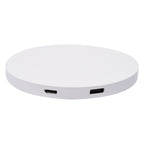 Power Balance Wireless Charging Pad and USB Hub Full Color - White - PortBack